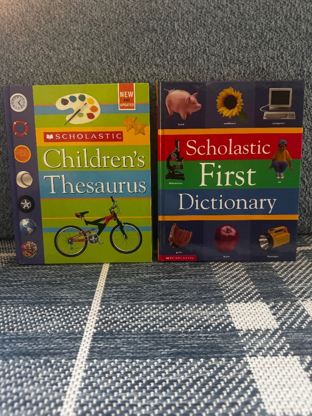 Vintage Scholastic Children's Dictionary & Thesaurus Set